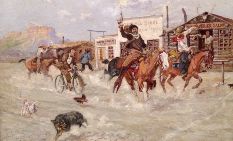 Olaf C. Seltzer "A Dude's Welcome" 1909