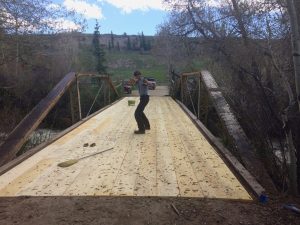 Excited about the new bridge deck.